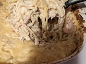 A picture of sour cream chicken pasta