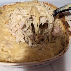 A picture of Turkey Tetrazini.