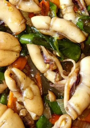 Foto resep Cumi cabe hijau