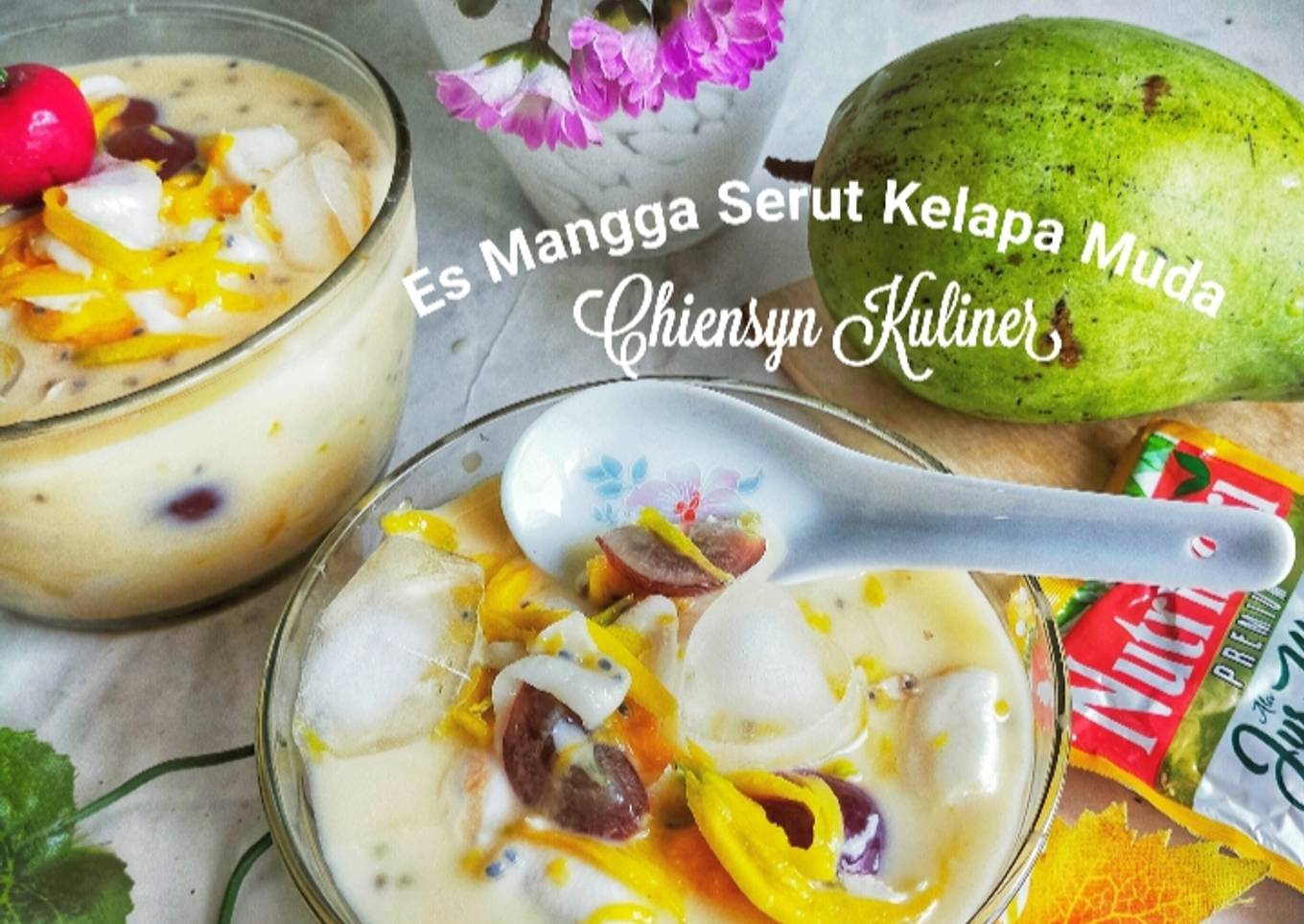 Es Mangga Serut Kelapa Muda