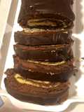 Pionono de chocolate relleno de maracuyá
