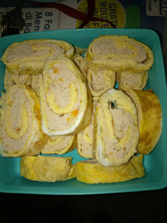 Foto resep Mpasi Chicken egg roll kukus
