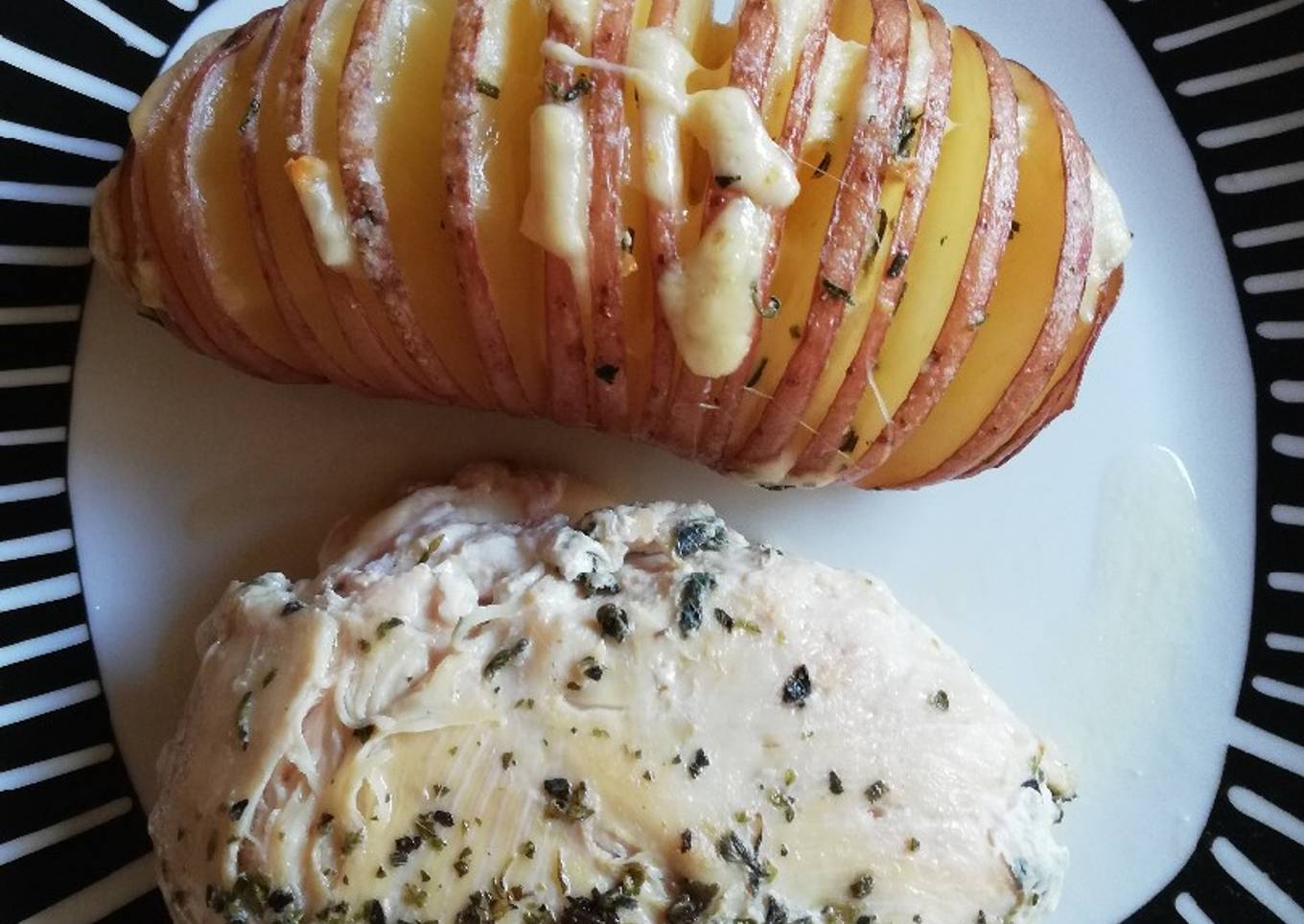Papas Hasselback
