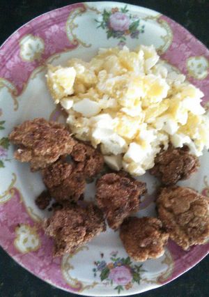 Una foto de Nuggets con carne de soya