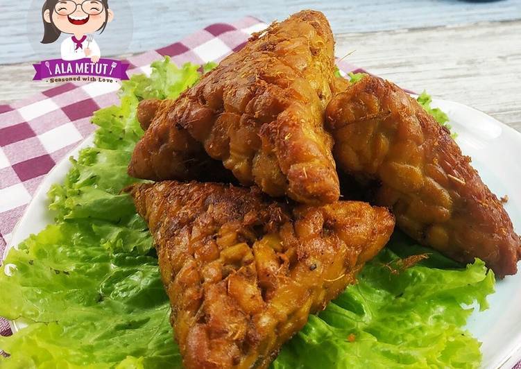 Tempe Bumbu Kuning Vegan alaMetut 👩�?�?�