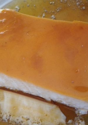 Una foto de Flan casero