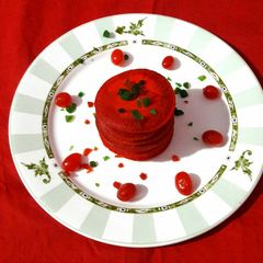 A picture of Red Velvet Pancake.
