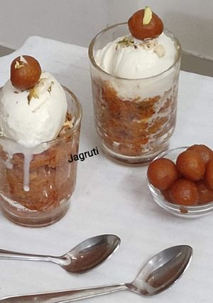 A picture of Gajar Halwa Shots !!.