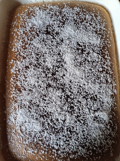 Una foto de Torta de coco en licuadora