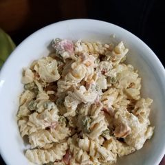 A picture of Italian Sub Tuna Macaroni Salad.