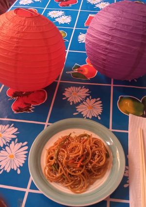 Una foto de Chow mein