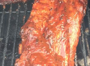 Una foto de Costillitas de puerco a la barbecue