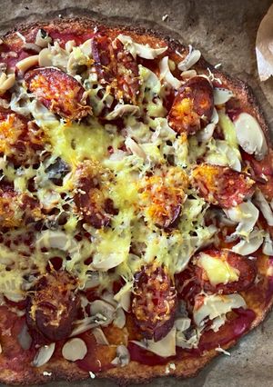 Karfiol alapú pizza recept fotója