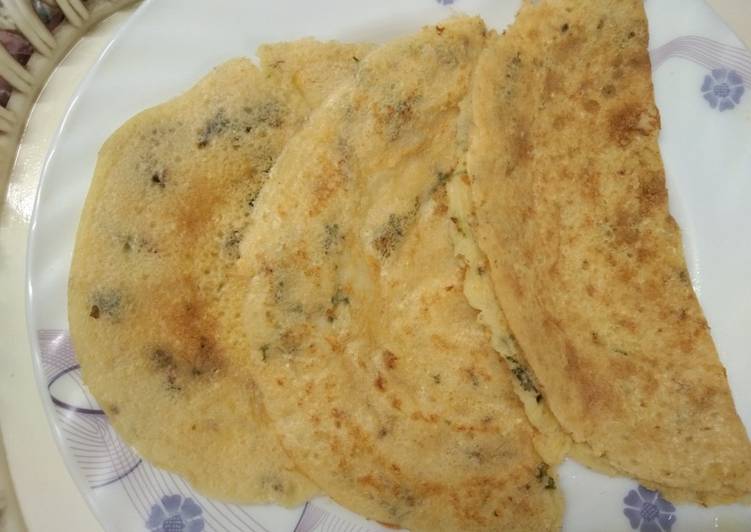 Recipe of Favorite No Oil Poha and Moong Dal Dosa