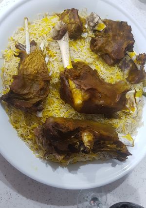 صورة لوصفة رز ولحم مديني