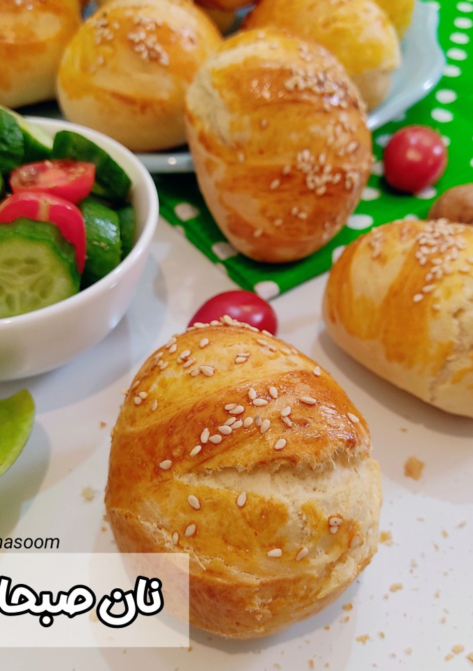 عکسی از دستور نان صبحانه