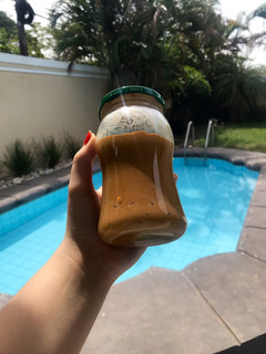 Una foto de Mantequilla de maní saludable