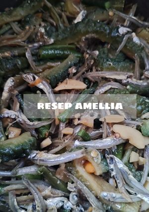 Foto resep Oseng pare teri kacang panjang