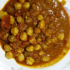 Punjabi Chole (without Onion Garlic) A picture of Punjabi Chole (without Onion Garlic).