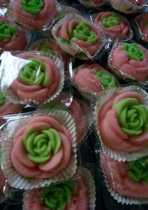 Foto resep Bolu mawar kukus