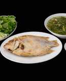 SP.0299 - Cá Điêu Hồng Chiên Tươi & Canh Cải Bẹ Xanh Nấu Thịt Bằm