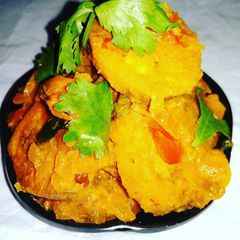 A picture of Raw banana masala.