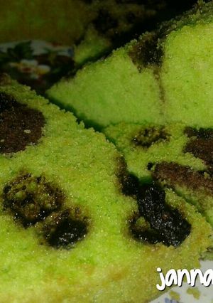 Foto resep Bolu Pandan Cokelat (simpel, hemat, enak😍)