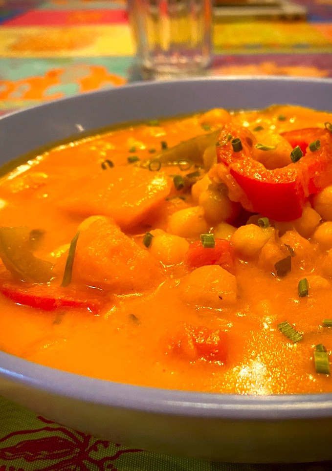 Una foto de Curry Cremoso de Calabaza (Instant Pot)