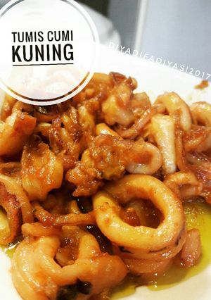Foto resep Tumis cumi kuning
