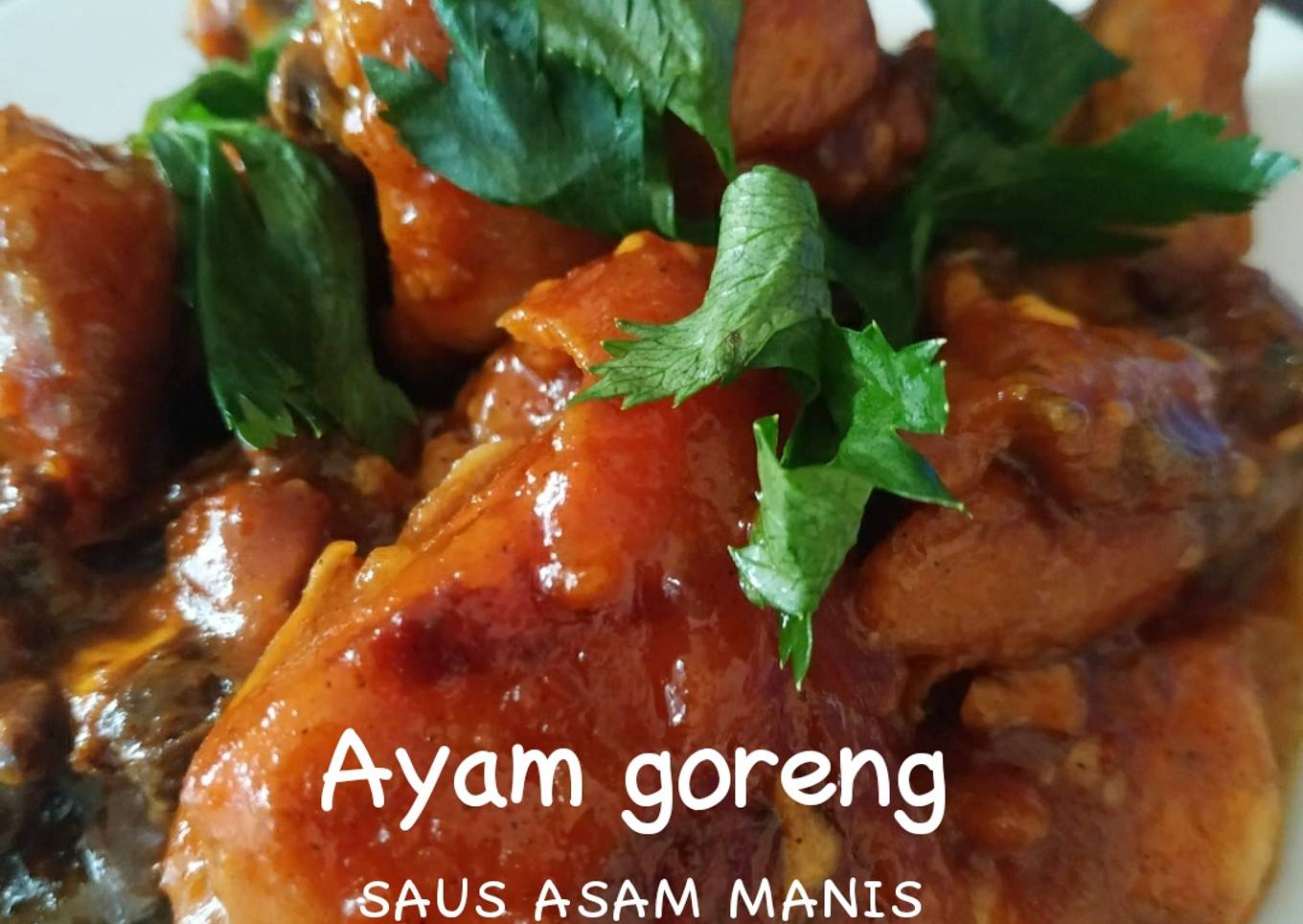 Ayam goreng saus asam manis