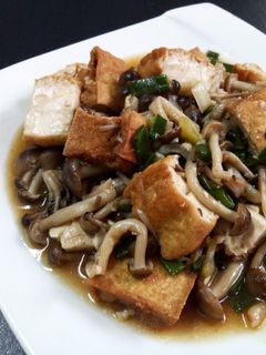 蔥燒小油豆腐 的食譜成品照片