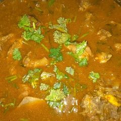 A picture of Goats meat stew #4weekschallenge.