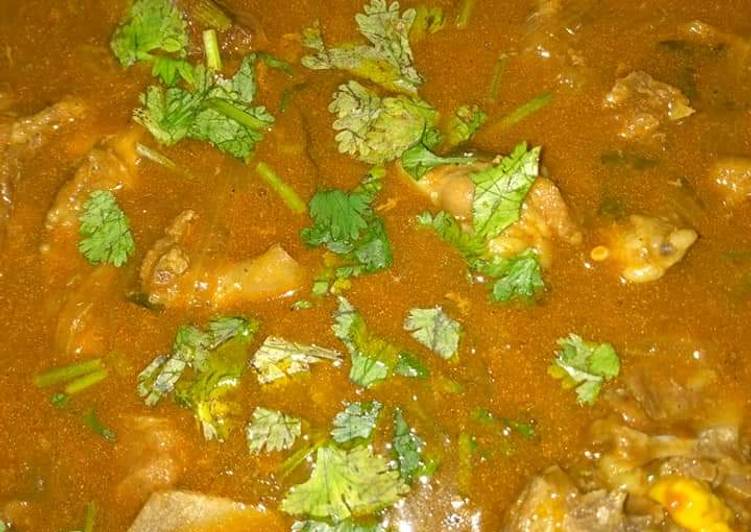 Recipe of Speedy Goats meat stew #4weekschallenge