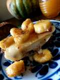 Tosta de queijo com banana caramelada