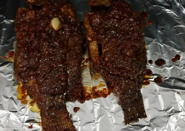 Ikan bakar bumbu manis madu