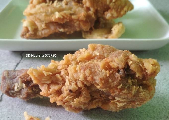 Ayam Goreng Crispy Rumahan (No Telur)