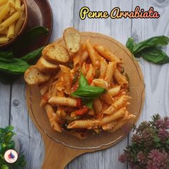 A picture of Penne Arrabiata.