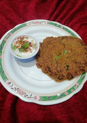 A picture of Carrot Pearl Millet Pancake.