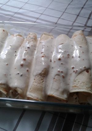 Foto de Panquecas de ricota e bacon