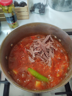 Una foto de Carne de res a la jardinera