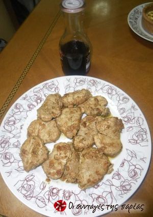 A picture of Pork tenderloin in muscat wine from Samos.