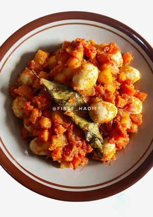 Foto resep Sambel goreng telur puyuh, kentang, wortel