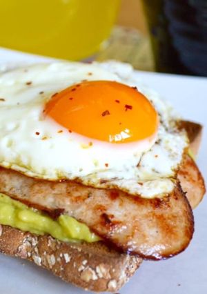 A picture of EAT Toast (Egg, Avocado & Turkey).
