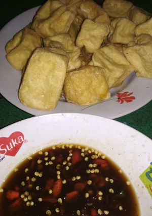 Foto resep Tahu goreng sambel petis simple
