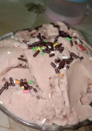 Foto resep Es cream putar". 🙃