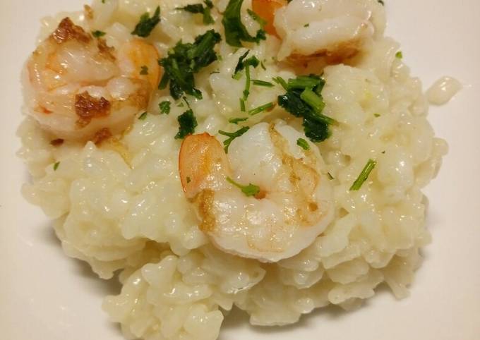 Prawn and lemon risotto