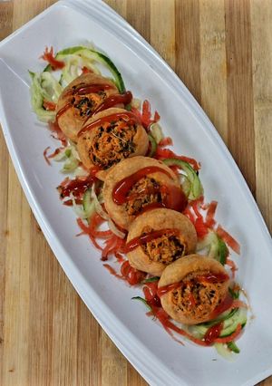 A picture of Paneer Pinwheel.