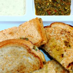 A picture of Moong Daal Sandwich.