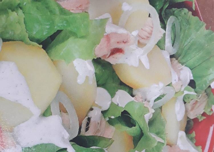 Salada de batata com atum - Tudogosreceitas