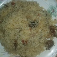 Beef biryani A picture of Beef biryani.